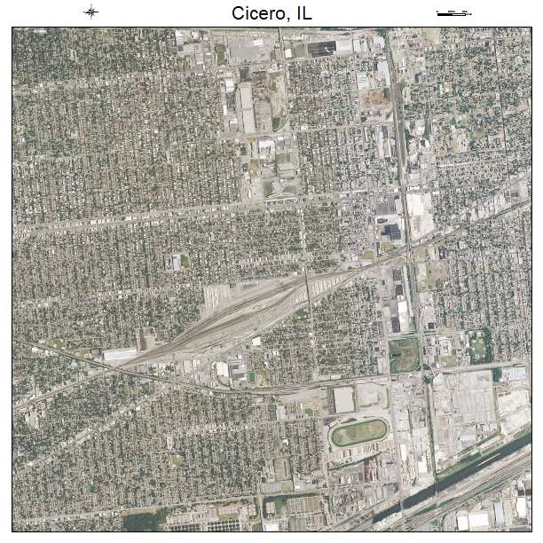 Cicero, IL air photo map