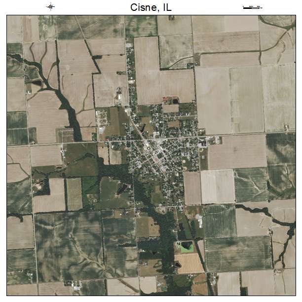 Cisne, IL air photo map