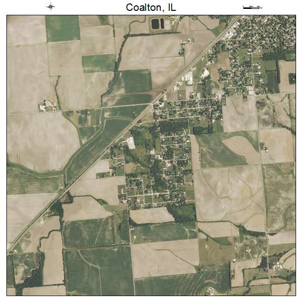 Coalton, IL air photo map
