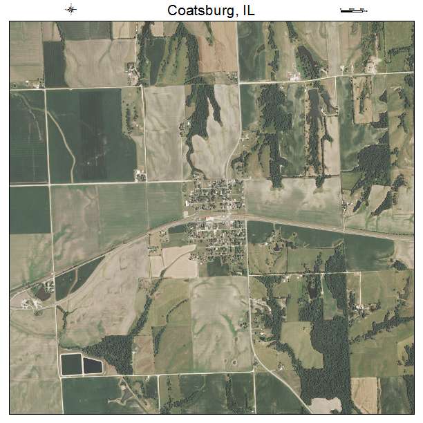 Coatsburg, IL air photo map