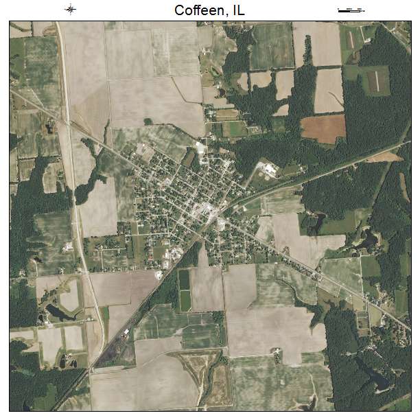 Coffeen, IL air photo map