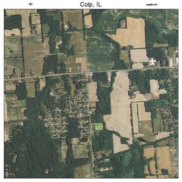 Colp, IL air photo map