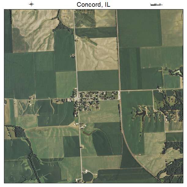 Concord, IL air photo map