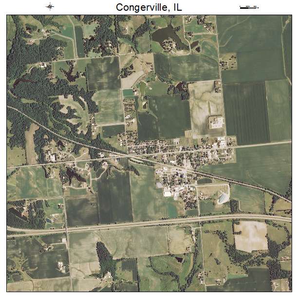 Congerville, IL air photo map