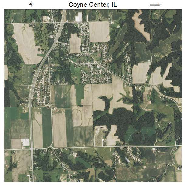Coyne Center, IL air photo map