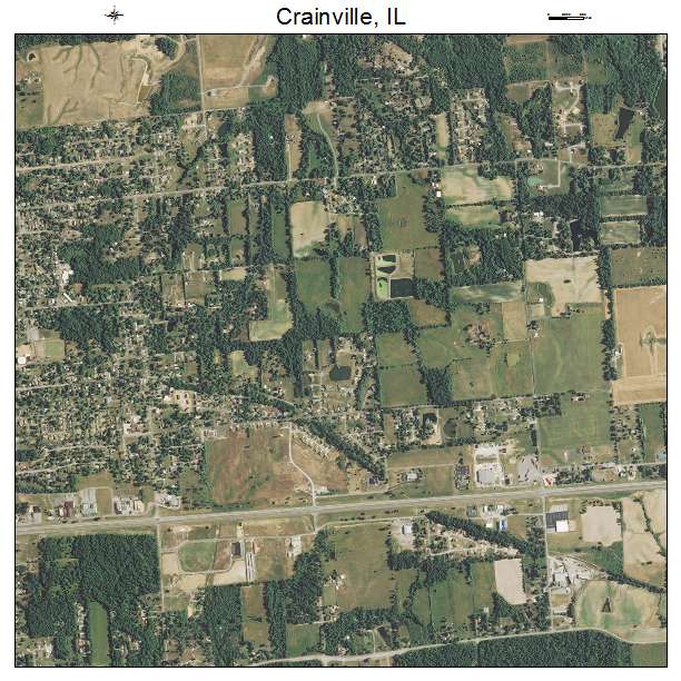 Crainville, IL air photo map