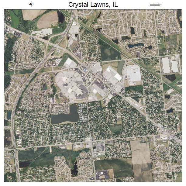 Crystal Lawns, IL air photo map