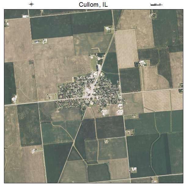 Cullom, IL air photo map