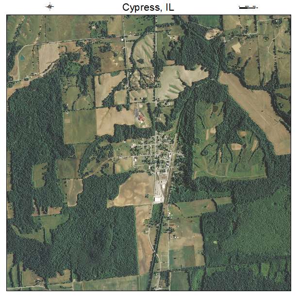 Cypress, IL air photo map