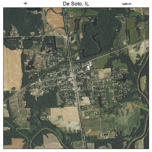 De Soto, IL air photo map