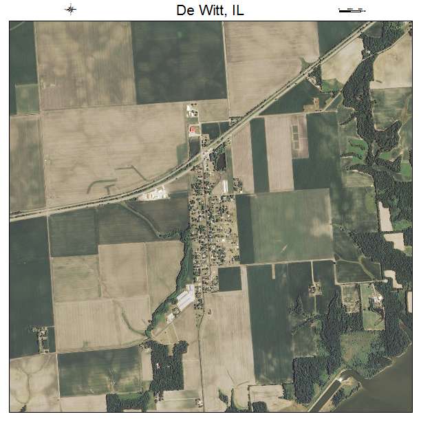 De Witt, IL air photo map