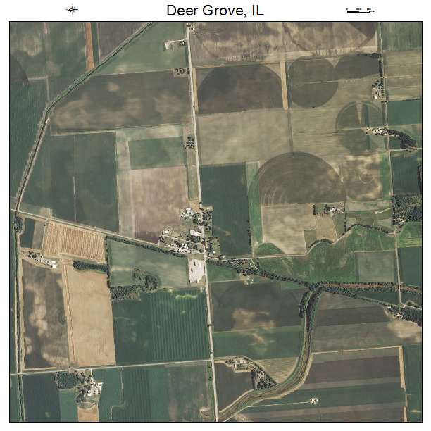 Deer Grove, IL air photo map