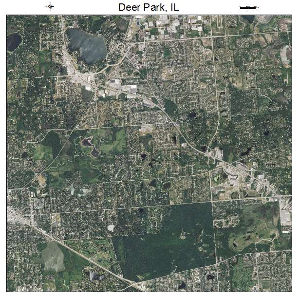 Deer Park, IL air photo map