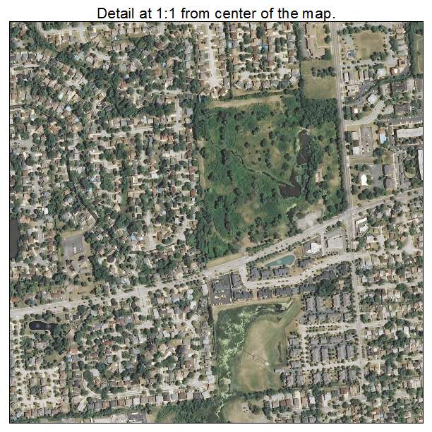 Addison, Illinois aerial imagery detail