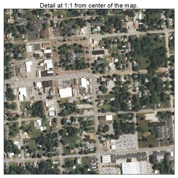Albion, Illinois aerial imagery detail