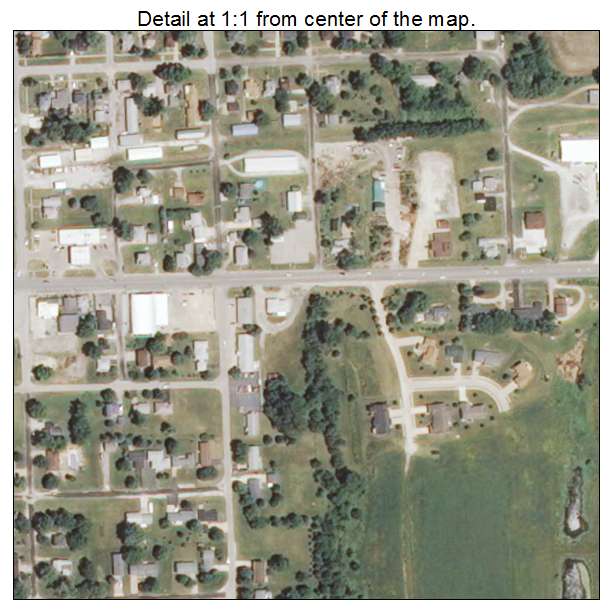Aledo, Illinois aerial imagery detail