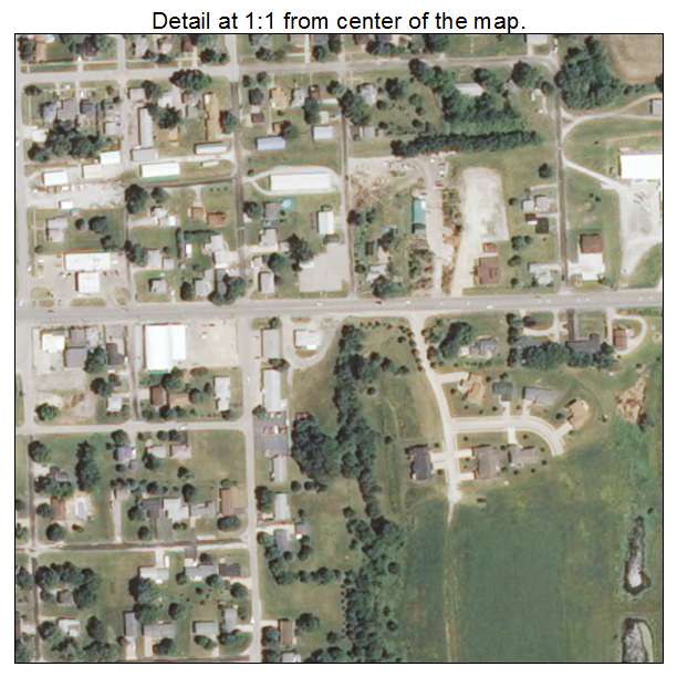 Aerial Photography Map of Aledo, IL Illinois