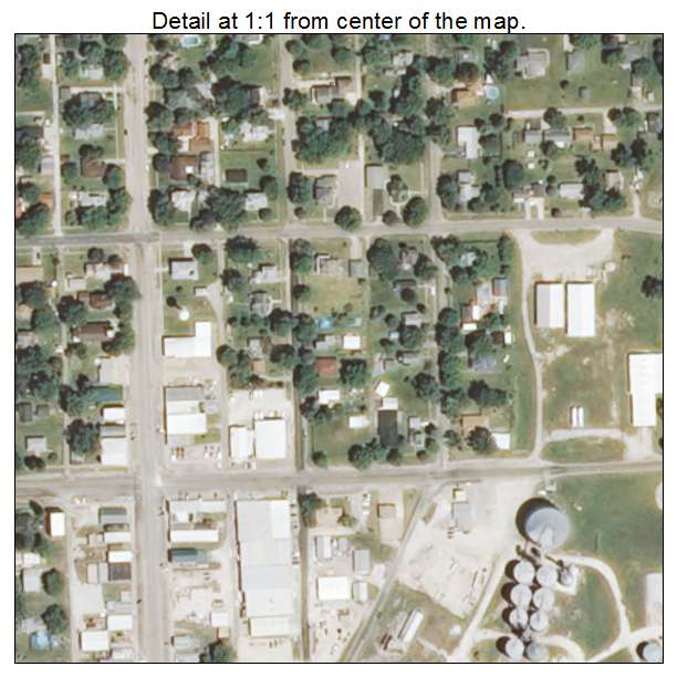 Alexis, Illinois aerial imagery detail