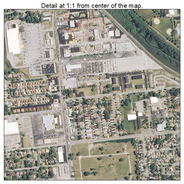 Alsip, Illinois aerial imagery detail