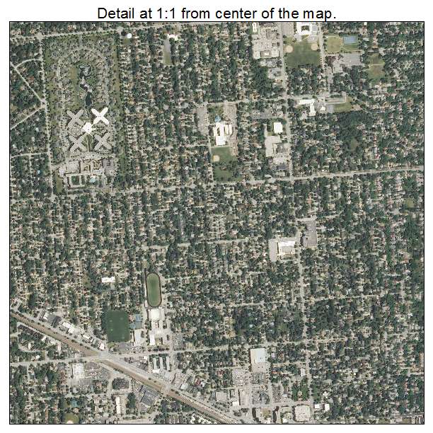Arlington Heights, Illinois aerial imagery detail