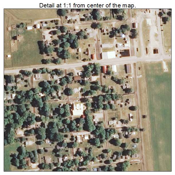 Armington, Illinois aerial imagery detail