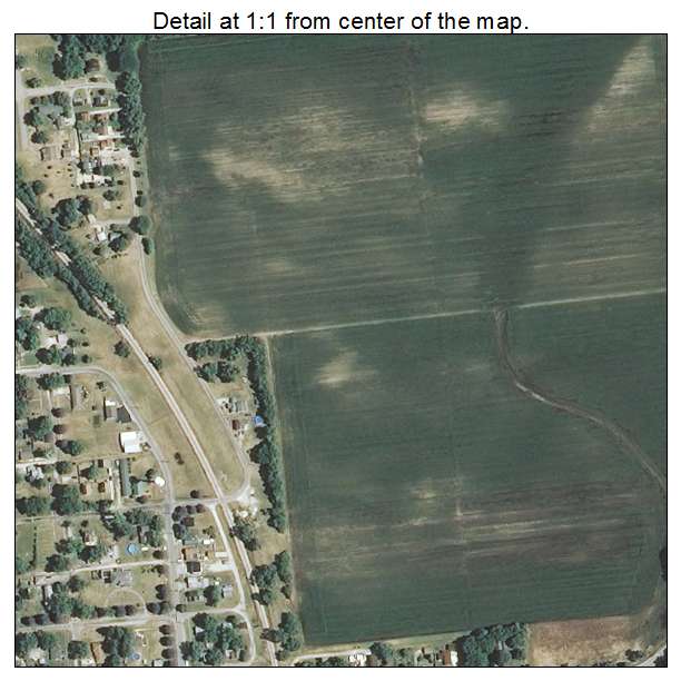 Aroma Park, Illinois aerial imagery detail
