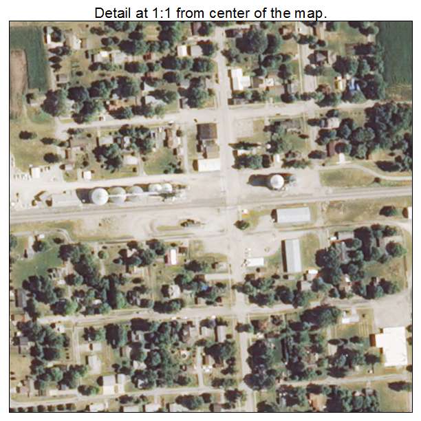 Arrowsmith, Illinois aerial imagery detail
