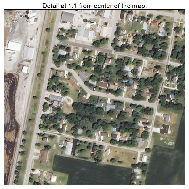 Ashkum, Illinois aerial imagery detail
