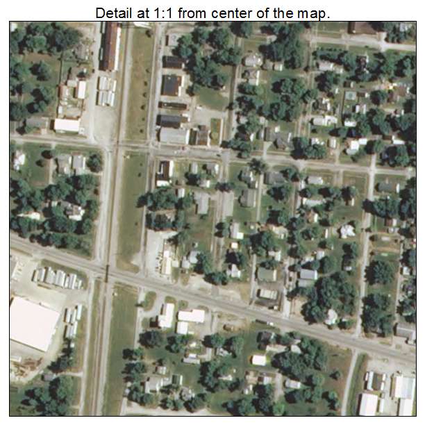 Ashley, Illinois aerial imagery detail