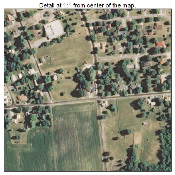 Ashmore, Illinois aerial imagery detail