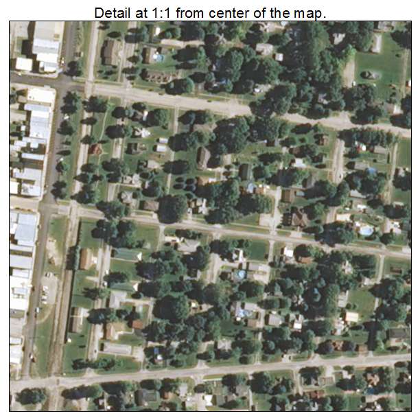 Assumption, Illinois aerial imagery detail