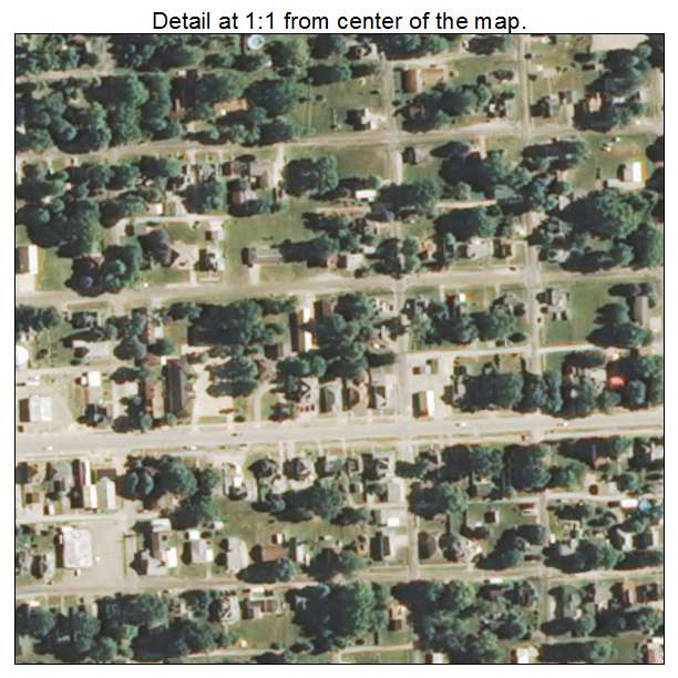 Astoria, Illinois aerial imagery detail