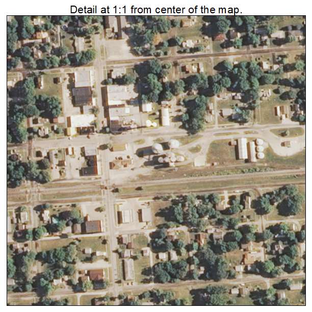 Atwood, Illinois aerial imagery detail