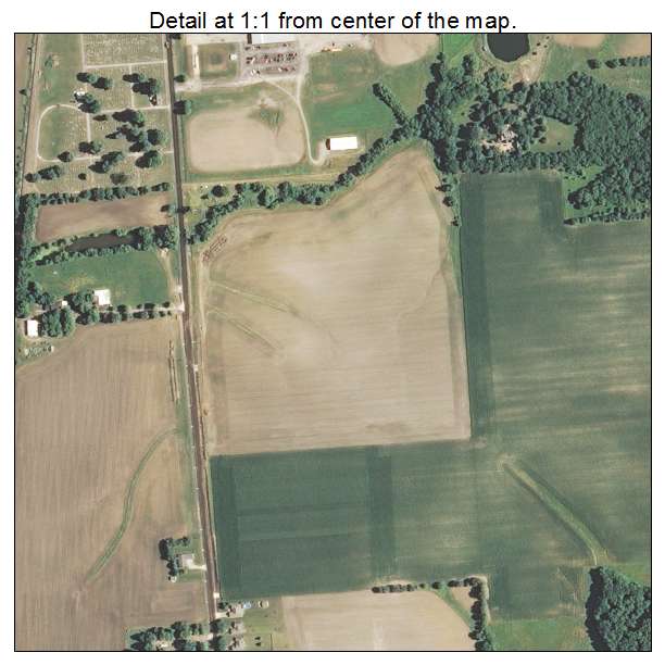 Auburn, Illinois aerial imagery detail