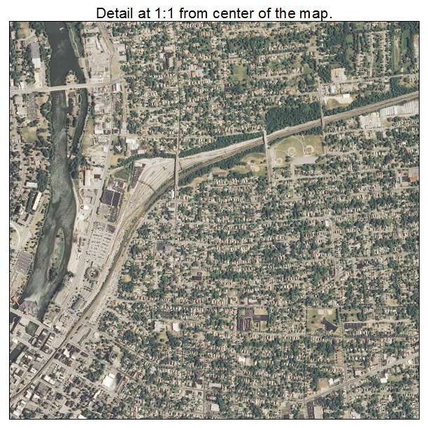 Aurora, Illinois aerial imagery detail