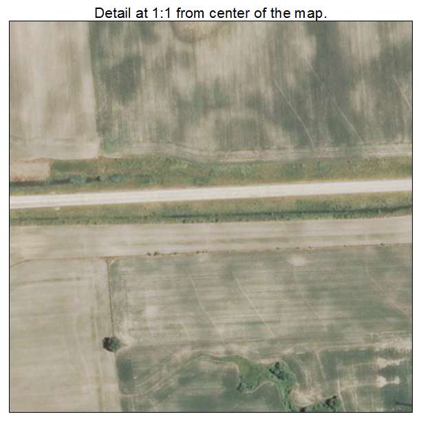 Aviston, Illinois aerial imagery detail