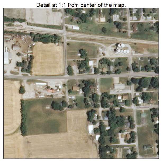 Baldwin, Illinois aerial imagery detail