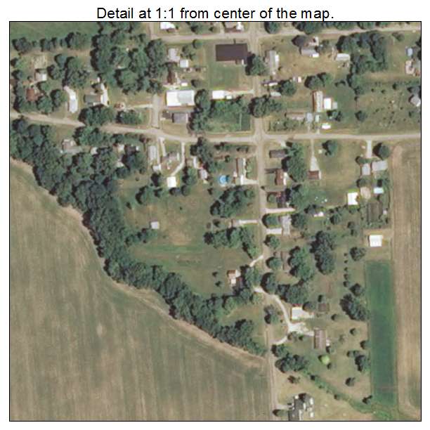 Banner, Illinois aerial imagery detail