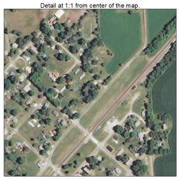 Bardolph, Illinois aerial imagery detail