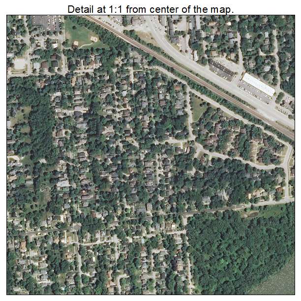 Barrington, Illinois aerial imagery detail