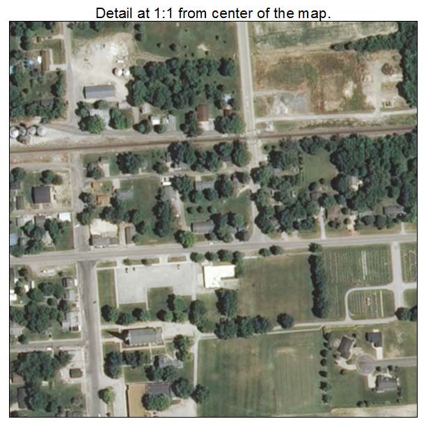 Bartelso, Illinois aerial imagery detail