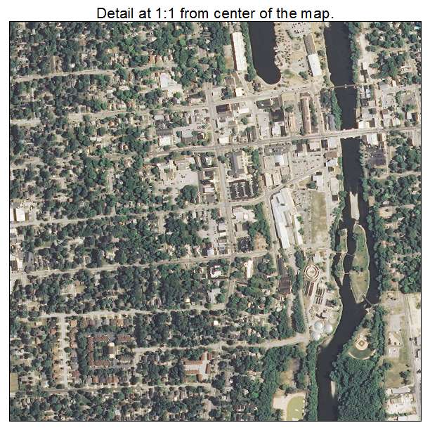 Batavia, Illinois aerial imagery detail