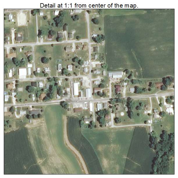 Batchtown, Illinois aerial imagery detail