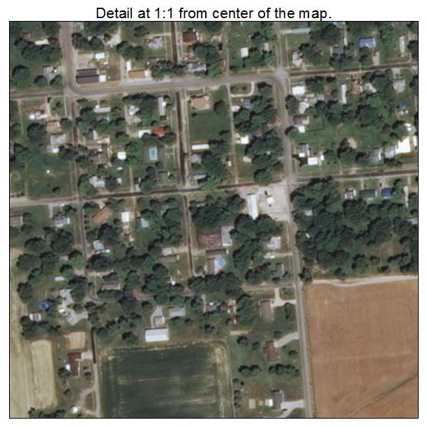 Bellmont, Illinois aerial imagery detail