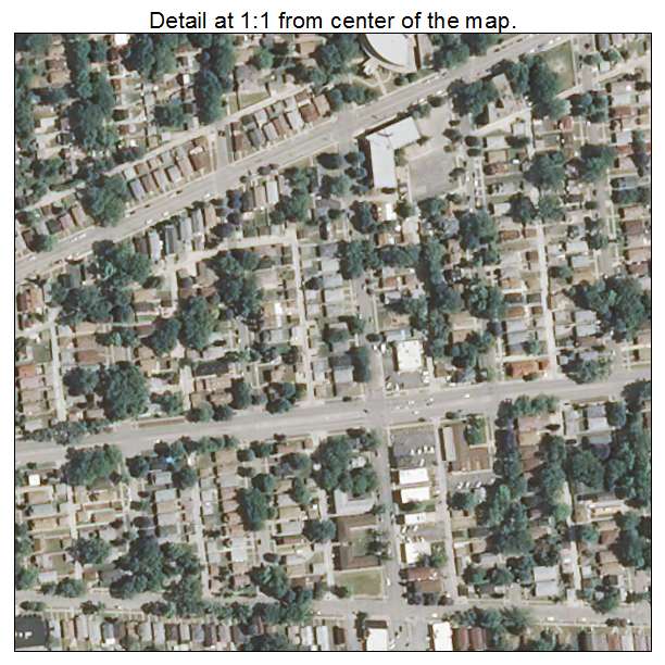 Bellwood, Illinois aerial imagery detail