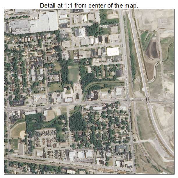 Bensenville, Illinois aerial imagery detail