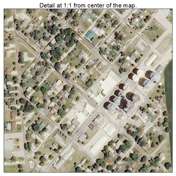 Benson, Illinois aerial imagery detail