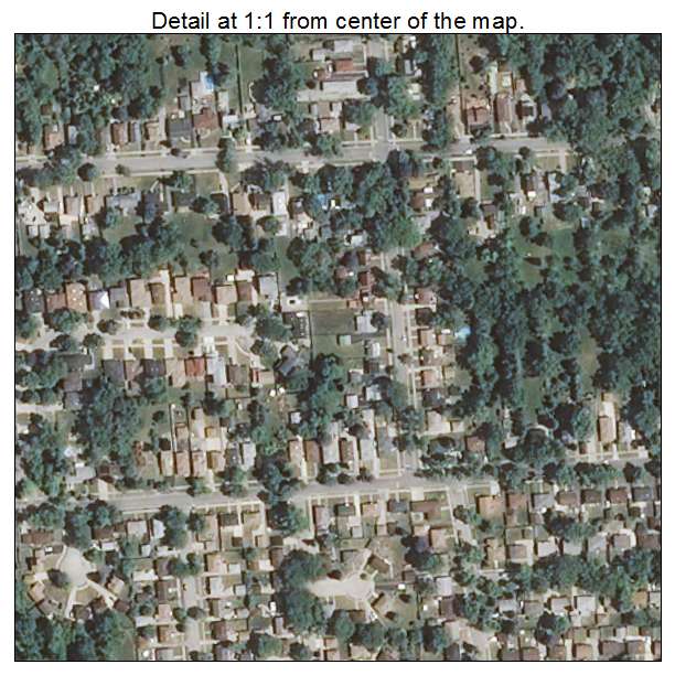 Berkeley, Illinois aerial imagery detail
