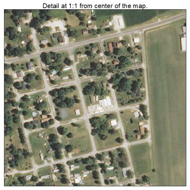 Berlin, Illinois aerial imagery detail