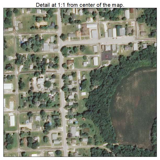 Biggsville, Illinois aerial imagery detail